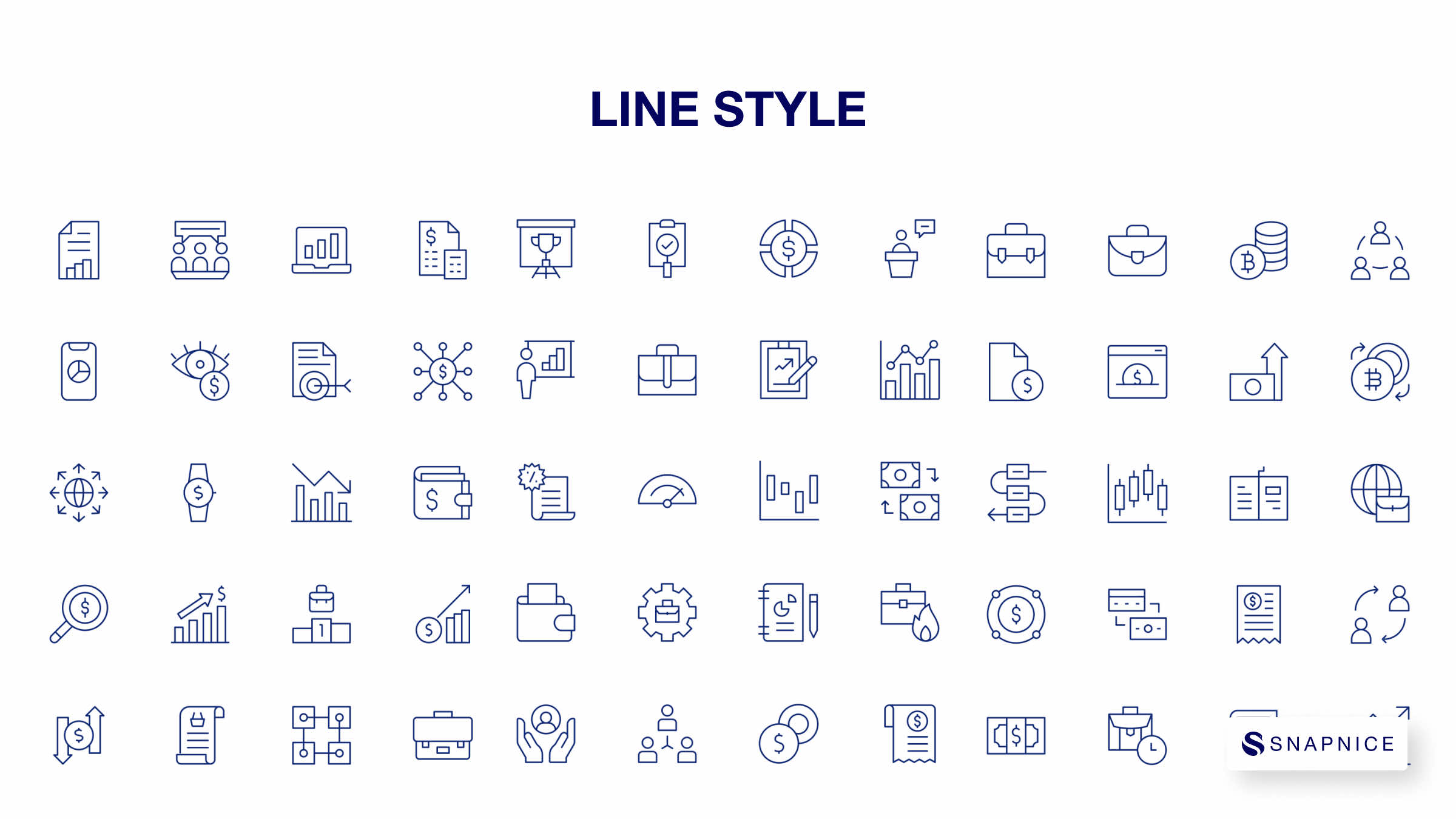 Business Icon Set. Duotone & Line Style. Part 1 8