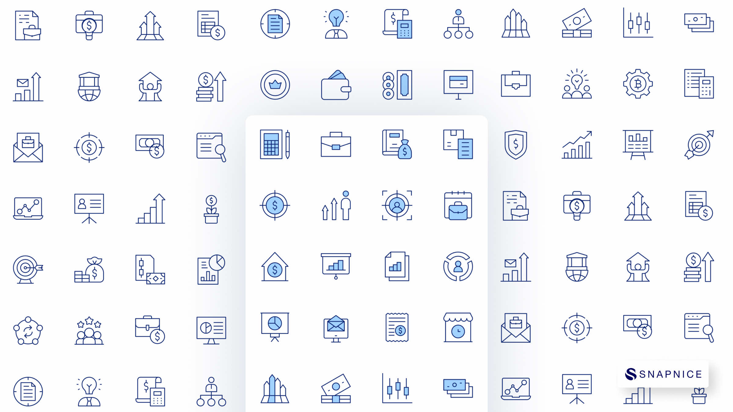 Business Icon Set. Duotone & Line Style. Part 2 3