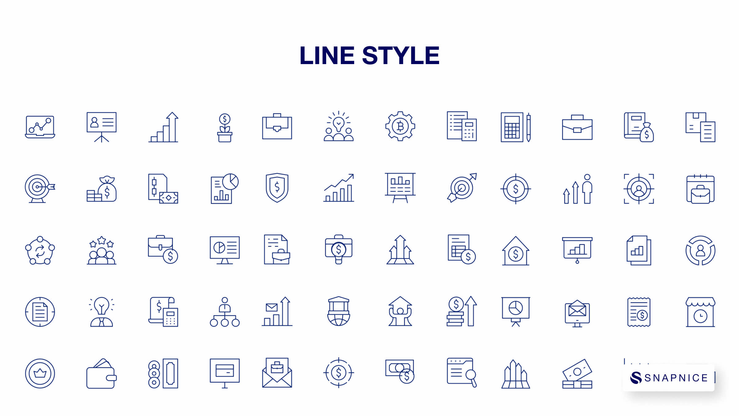 Business Icon Set. Duotone & Line Style. Part 2 8