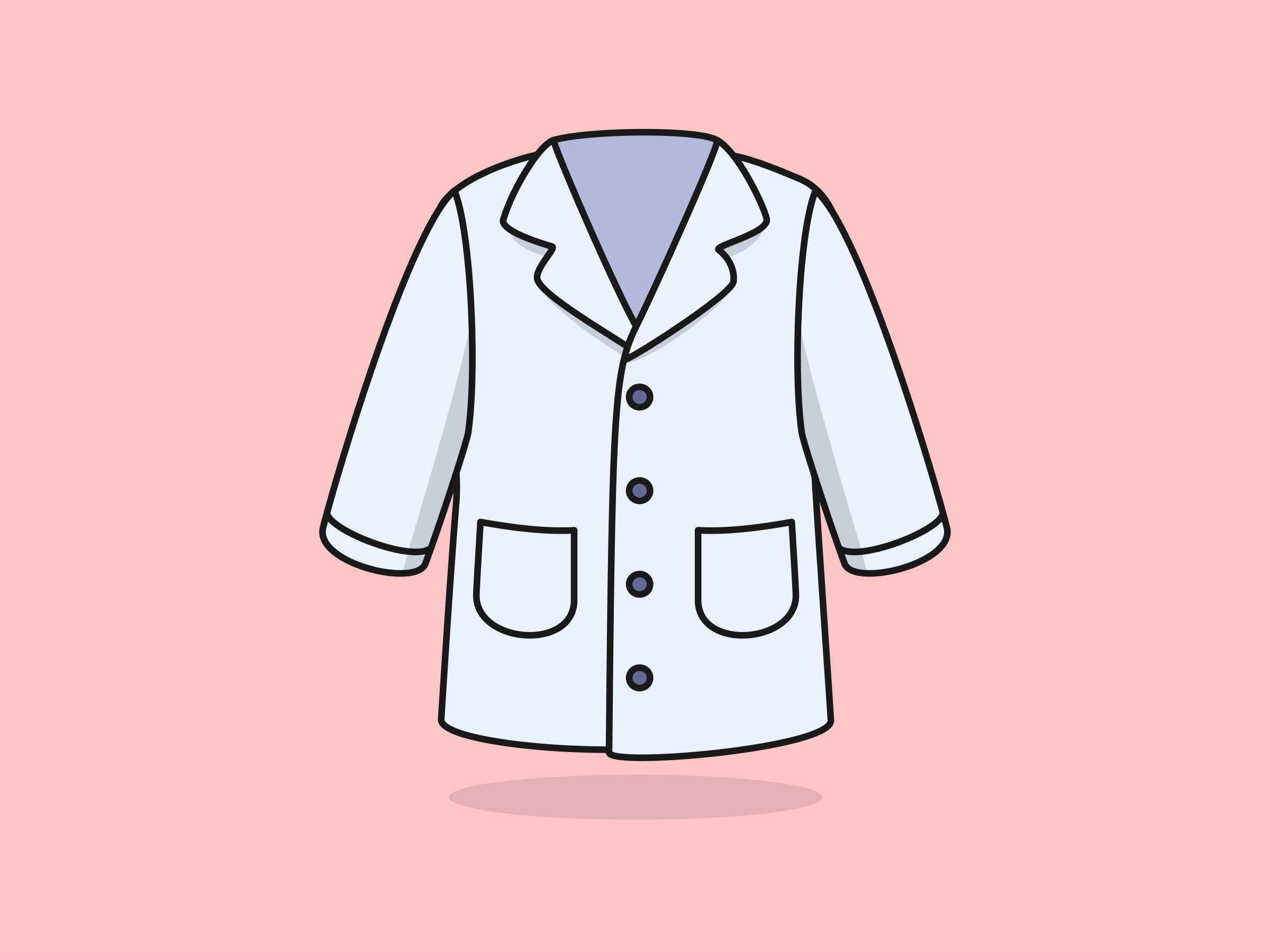 Cute Gown – Flat Vector Cartoon Illustration