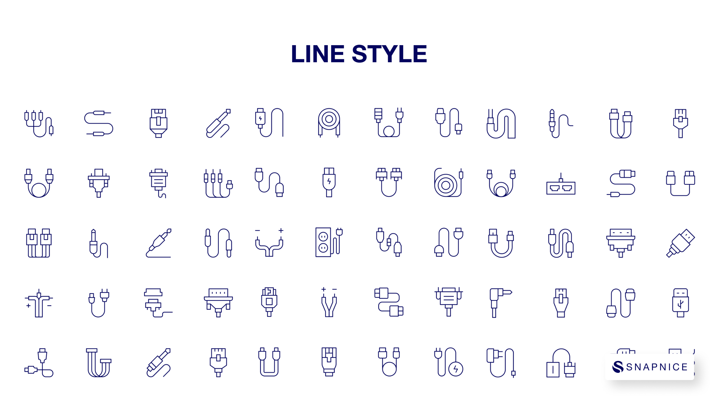Cable Icon Set 8
