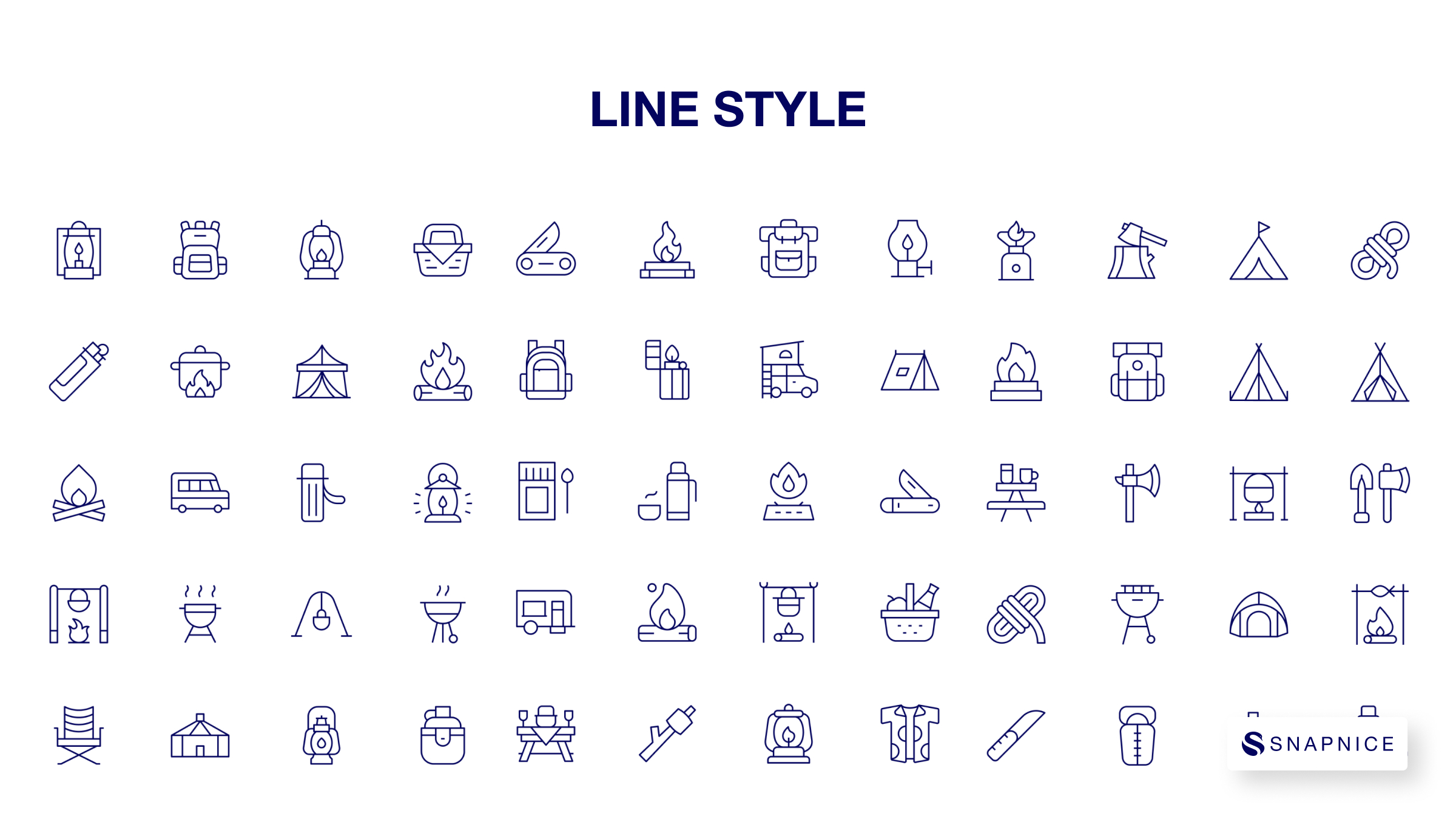 Camping Icon Set P1 8