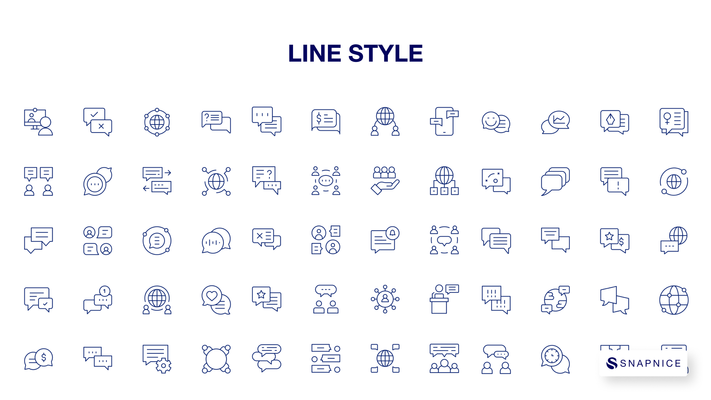 Communication Icon Set 8