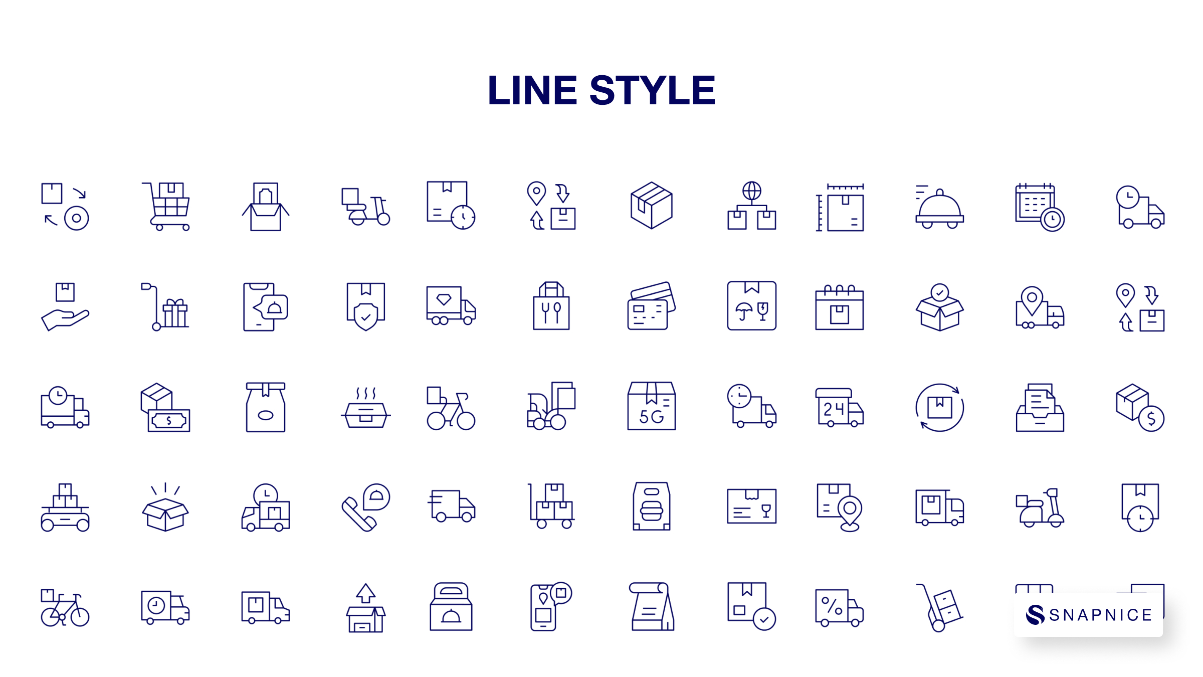 Delivery Icon Set P2 8