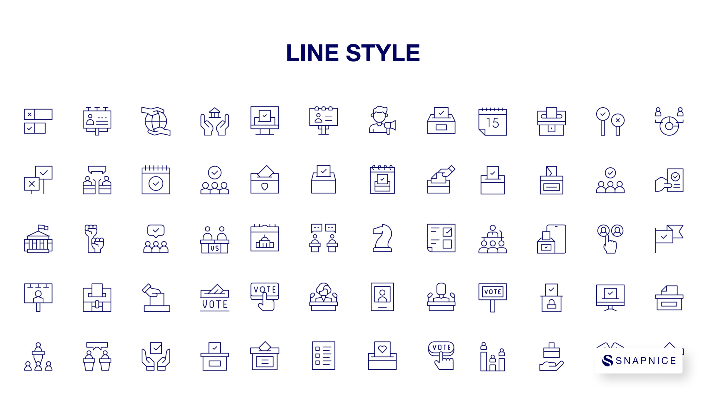 Democracy Icon Set 8