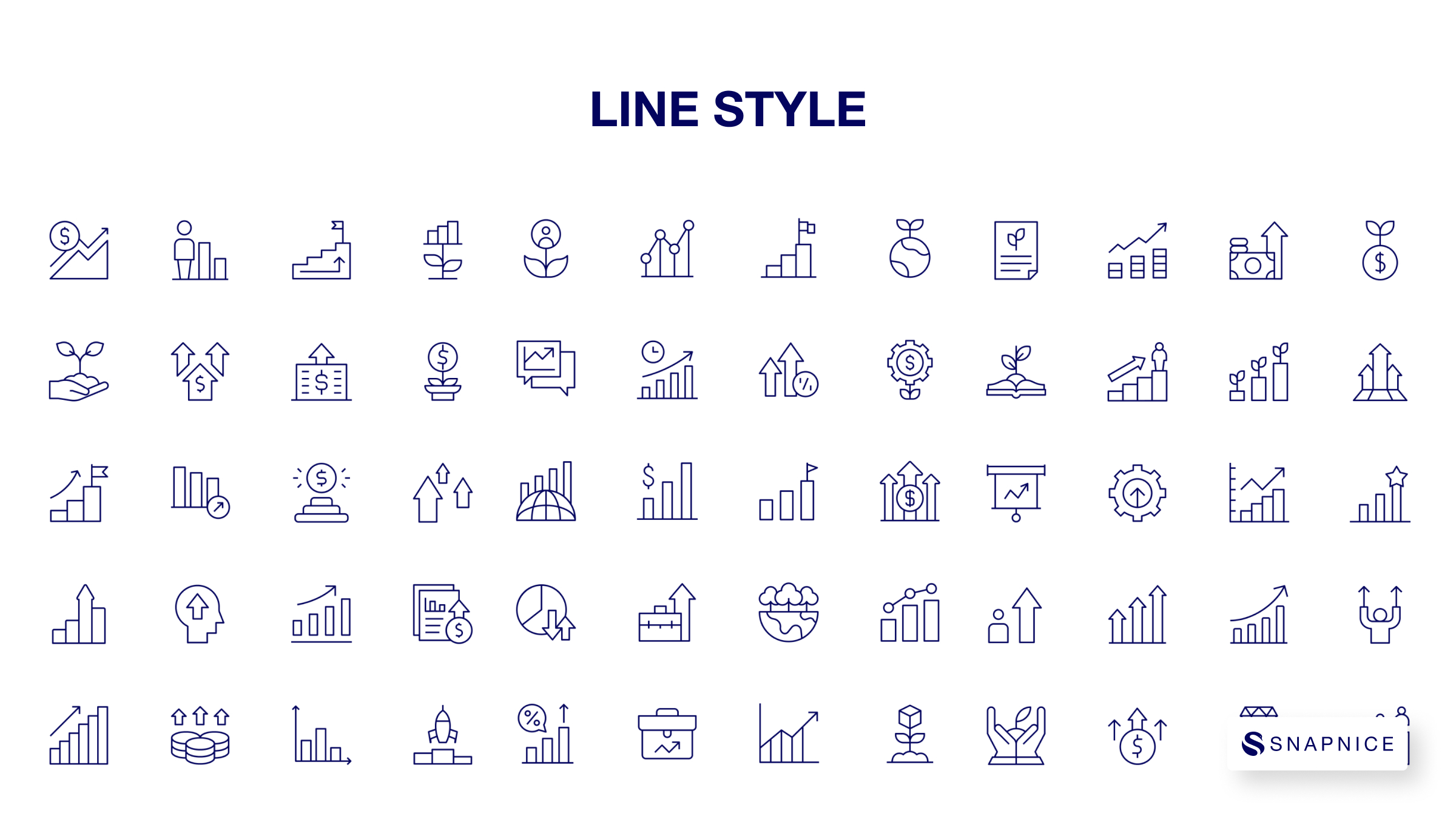 Growth Icon Set P1 8