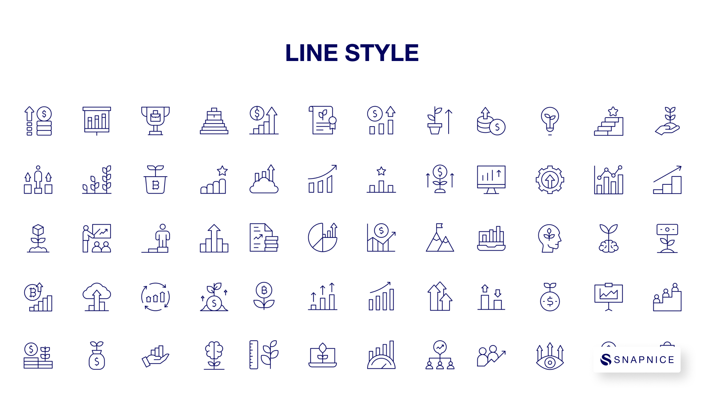 Growth Icon Set P2 8