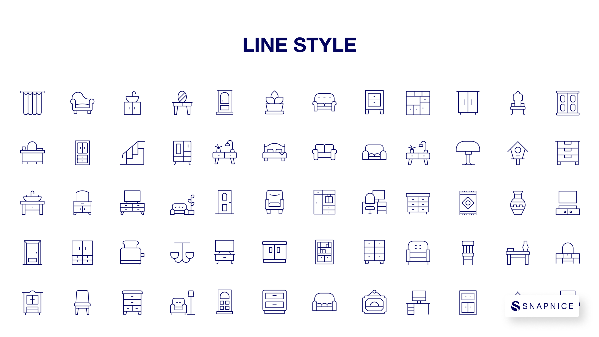 Home furniture Icon Set P1 8