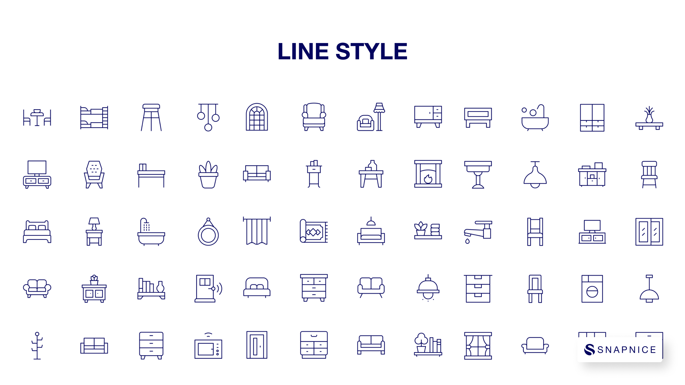 Home furniture Icon Set P2 8