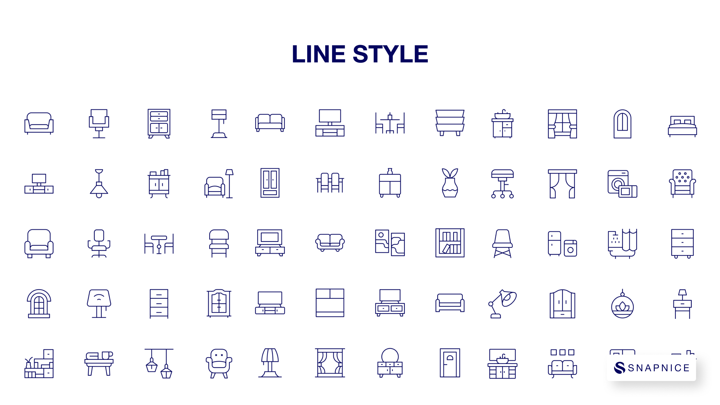 Home furniture Icon Set P3 8