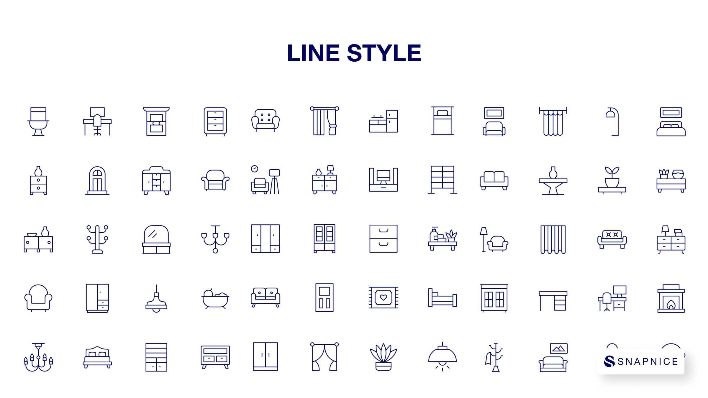 Home furniture Icon Set P4 8