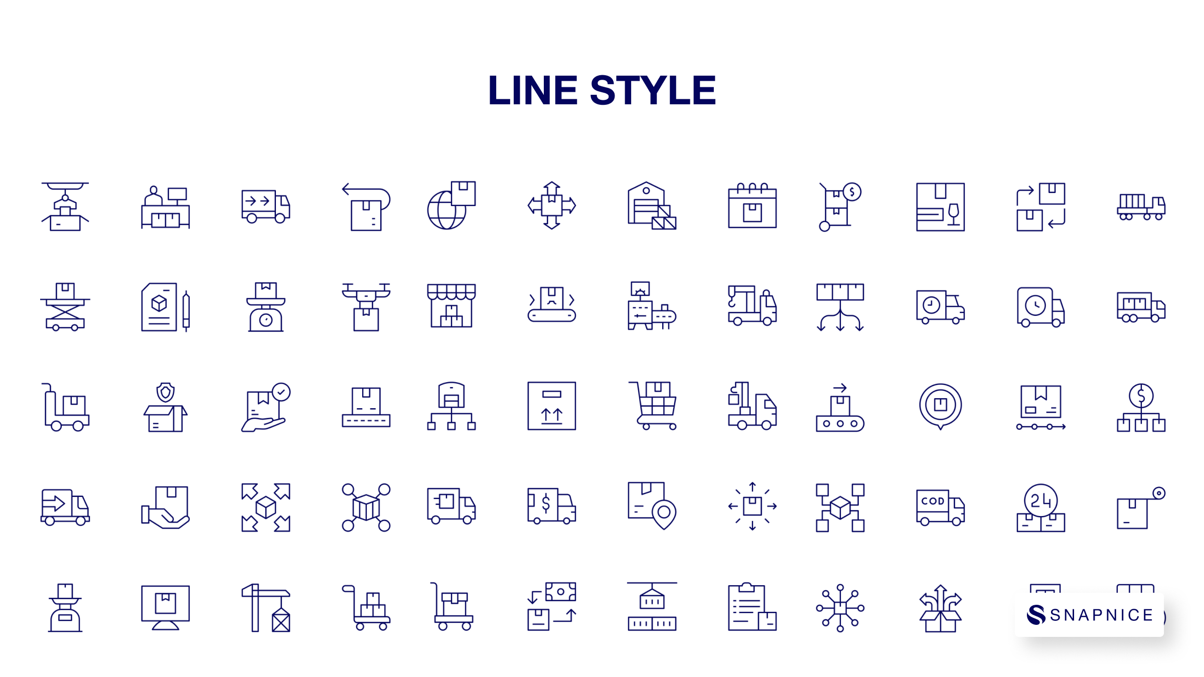 Logistics Icon Set P1 8