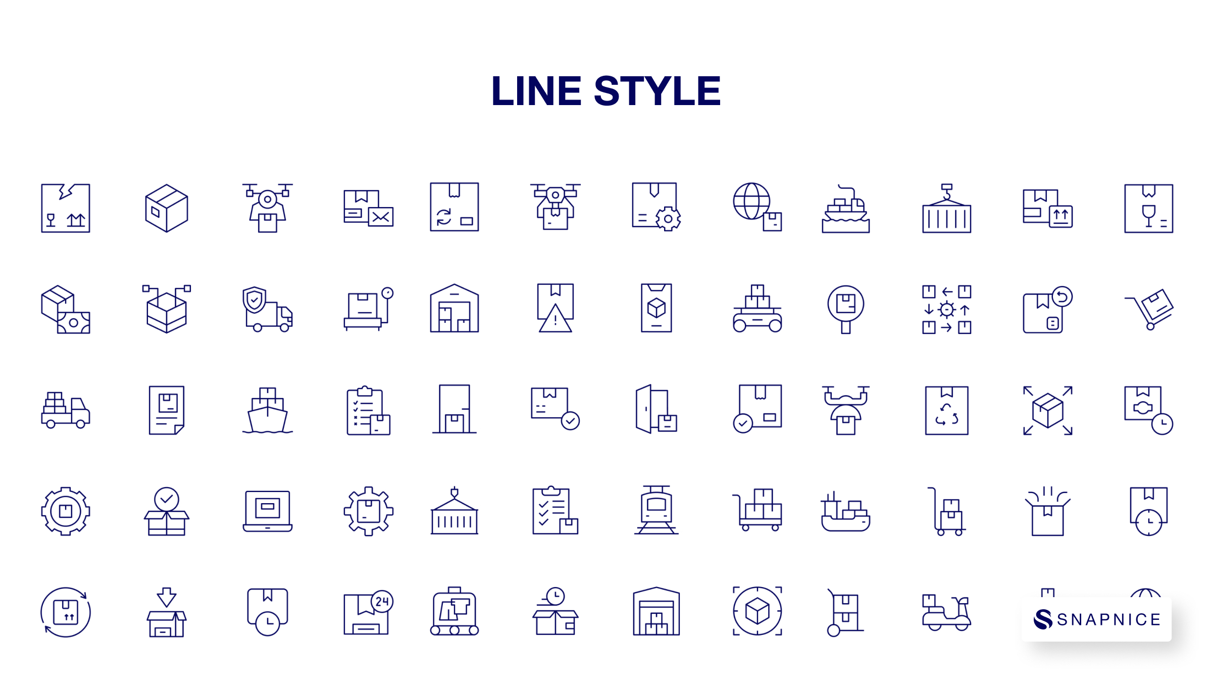 Logistics Icon Set P2 8