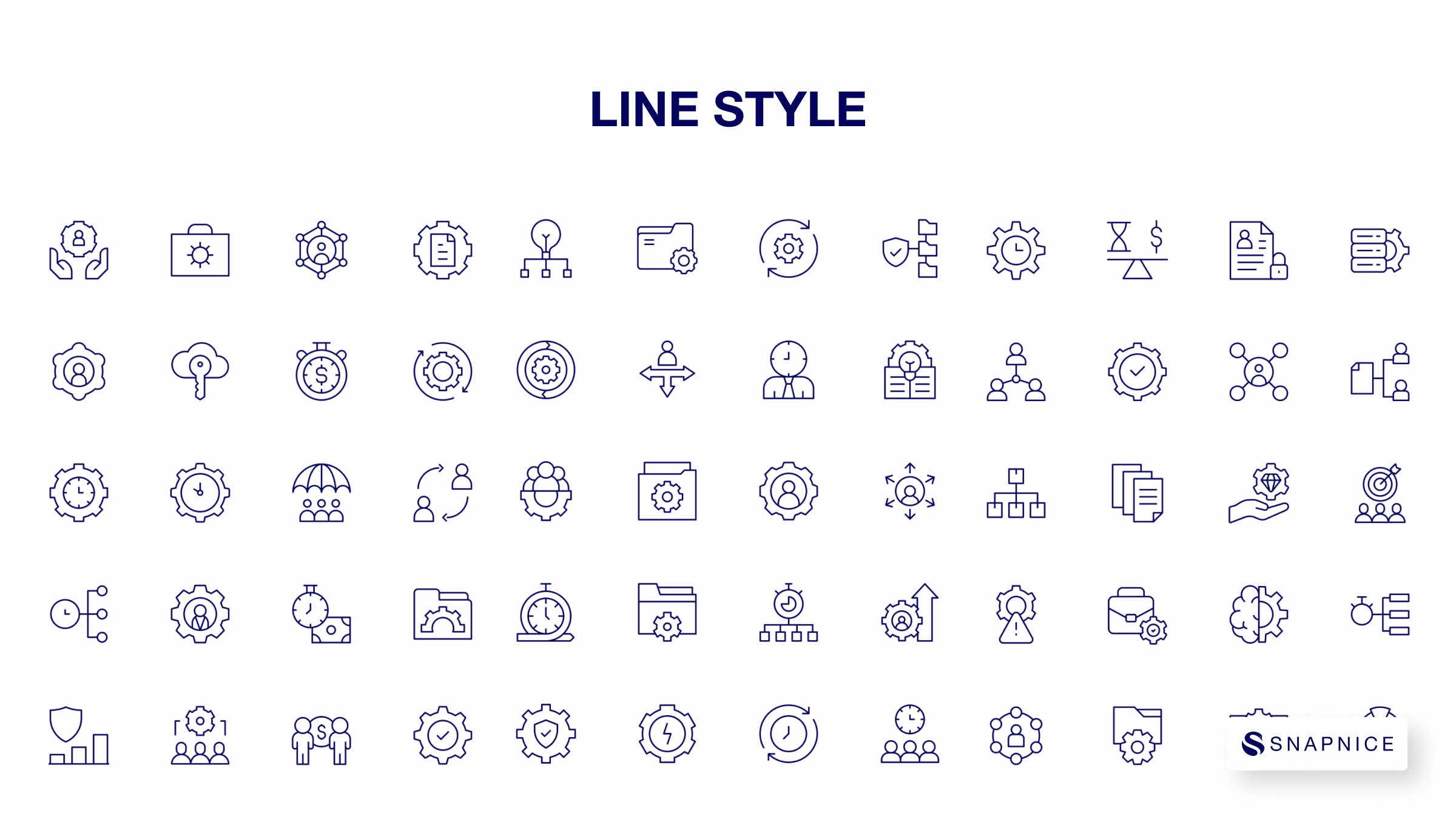 Management Icon Set 7