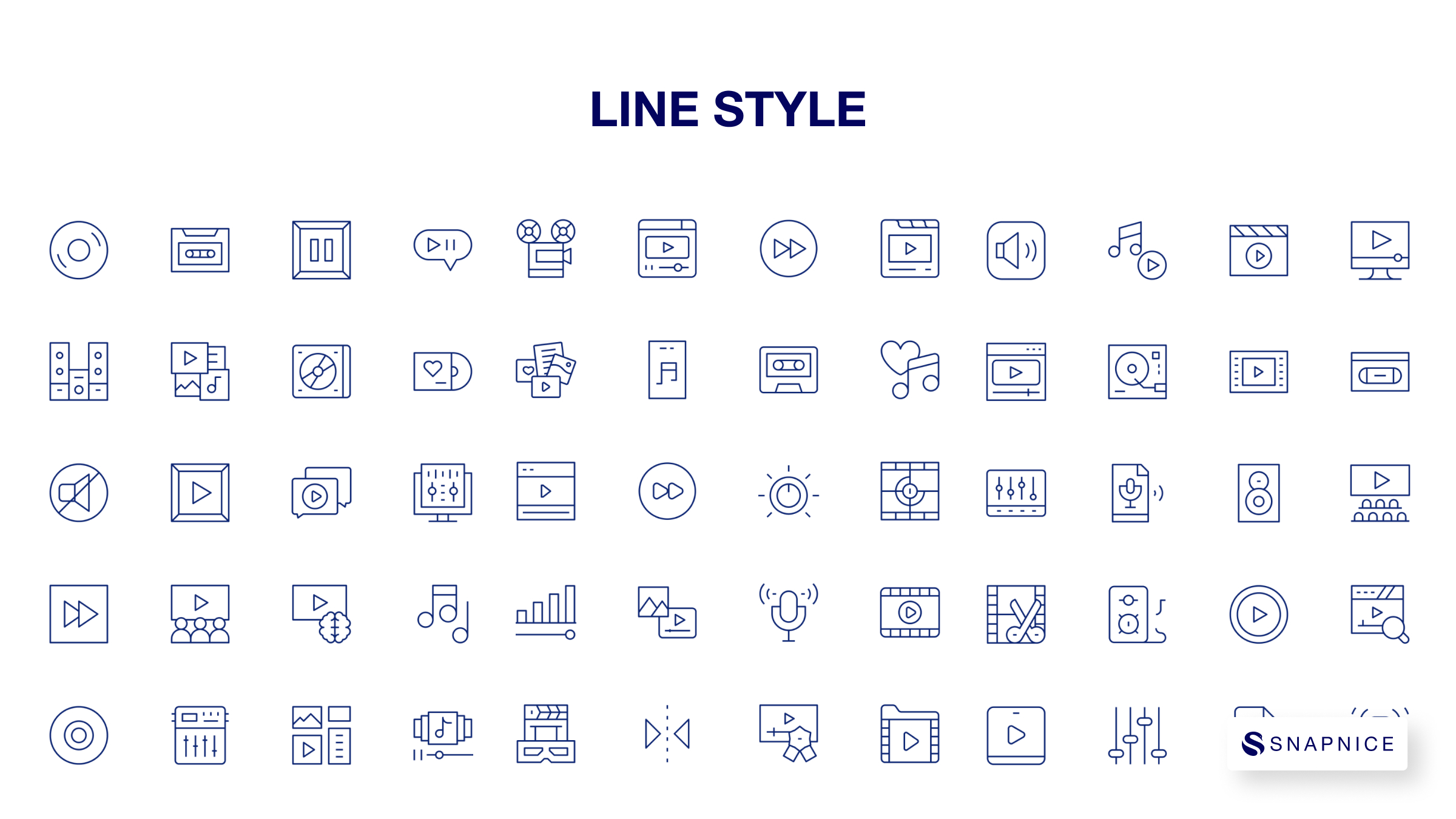 Multimedia Icon Set P4 8