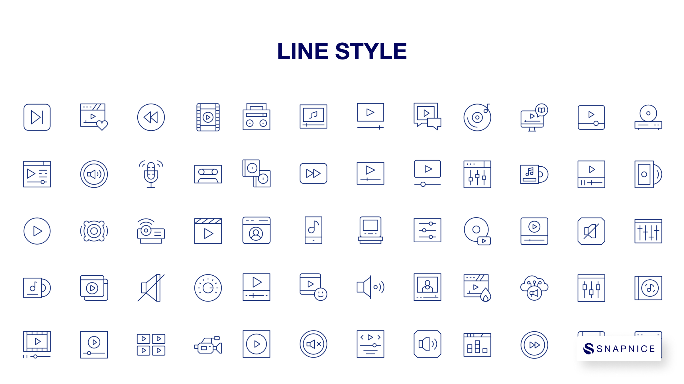 Multimedia Icon Set P5 8