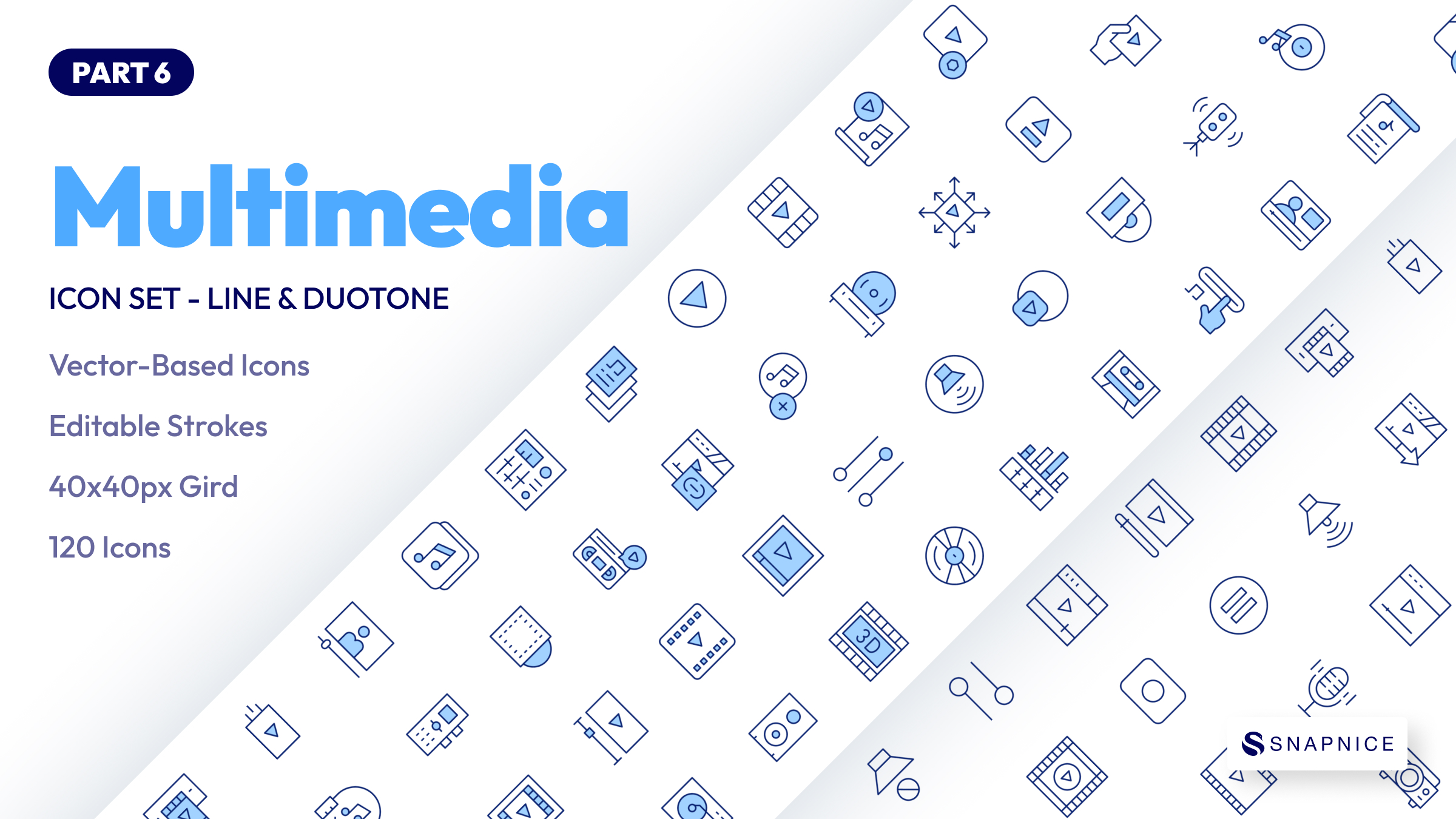 Multimedia Icon Set P6 2