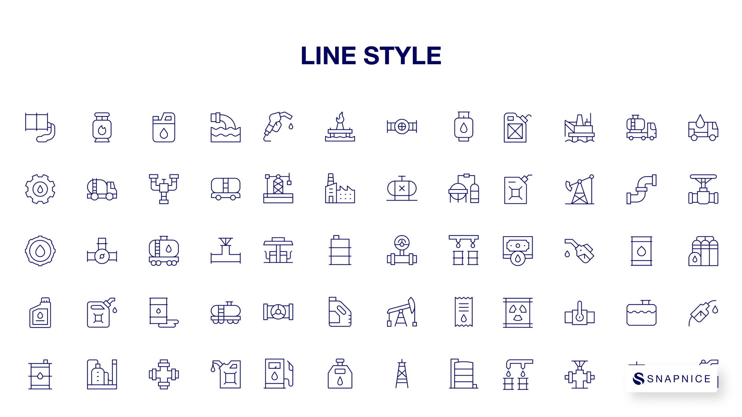 Natural petroleum Icon Set 8
