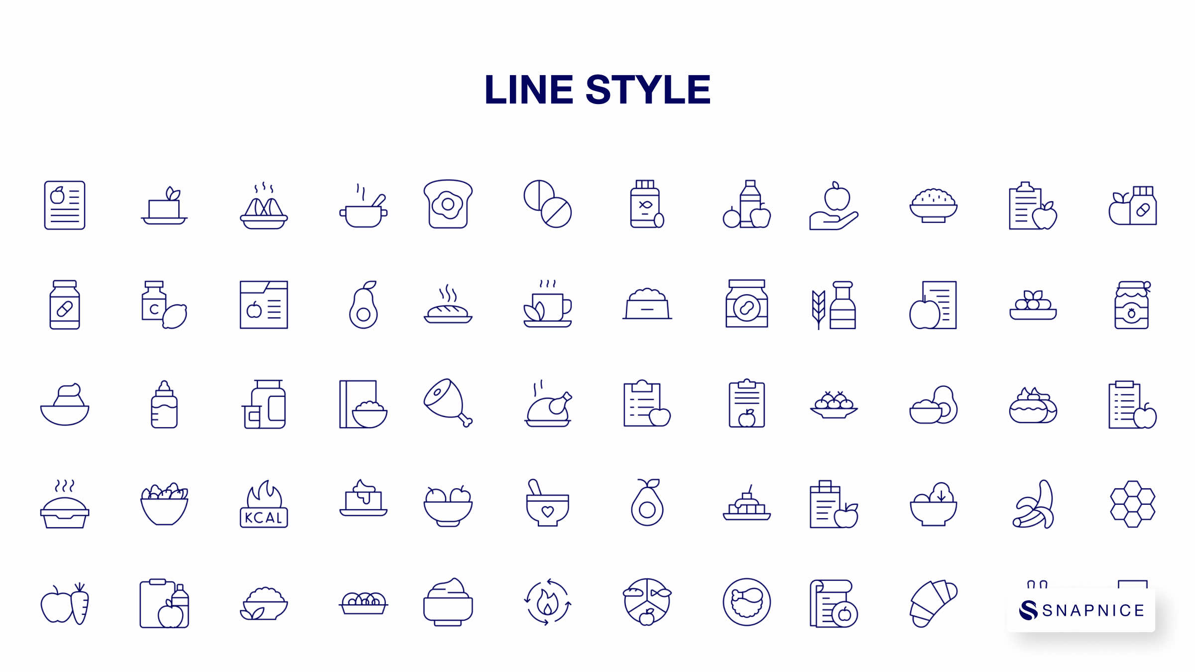 Nutrition Icon Set 7