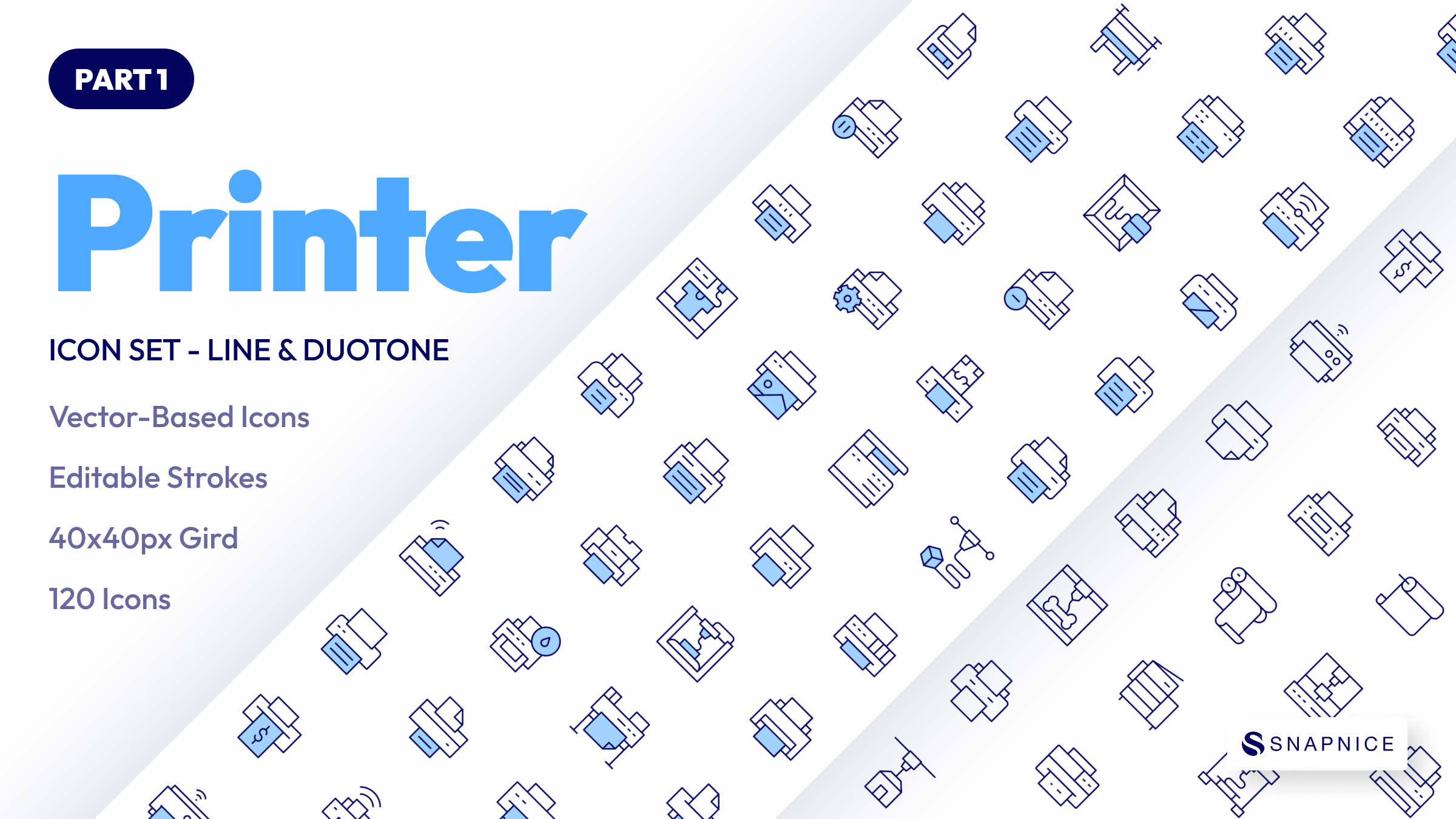 Printer Icon Set P1 2