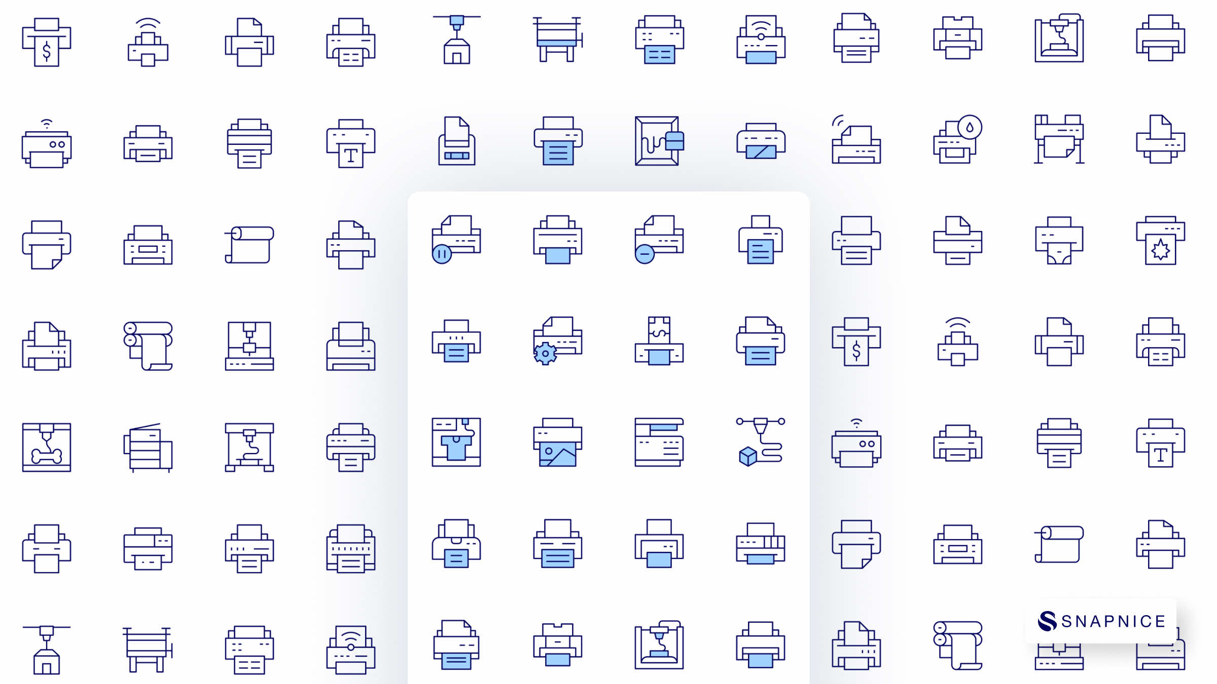 Printer Icon Set P1 3