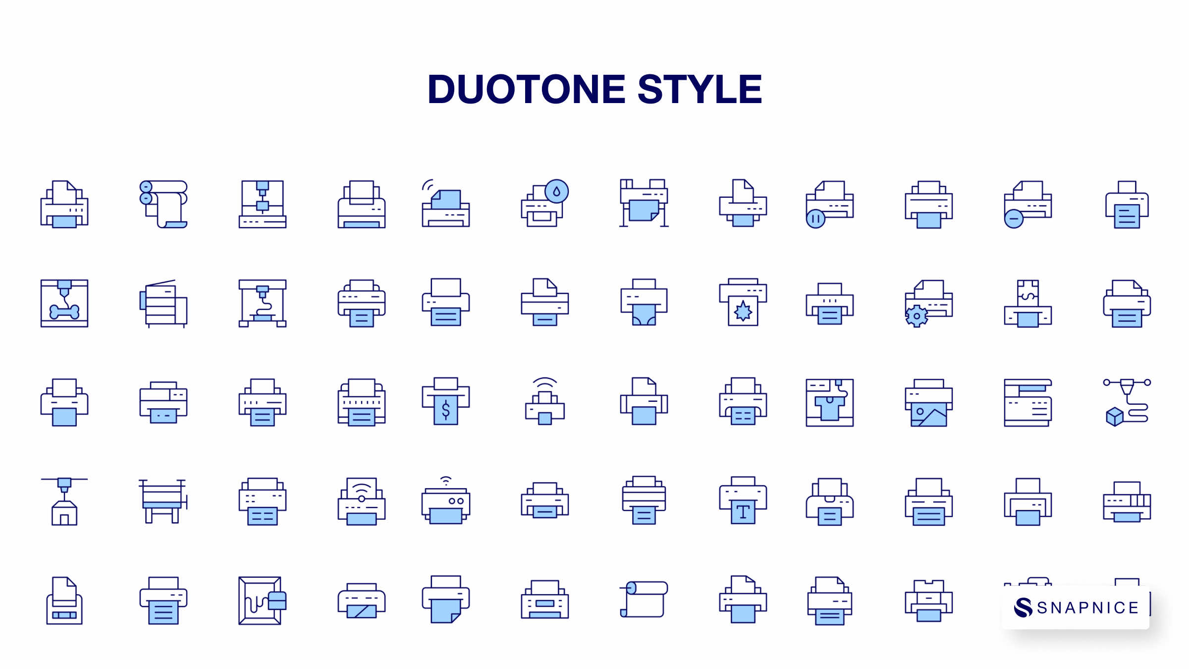 Printer Icon Set P1 7