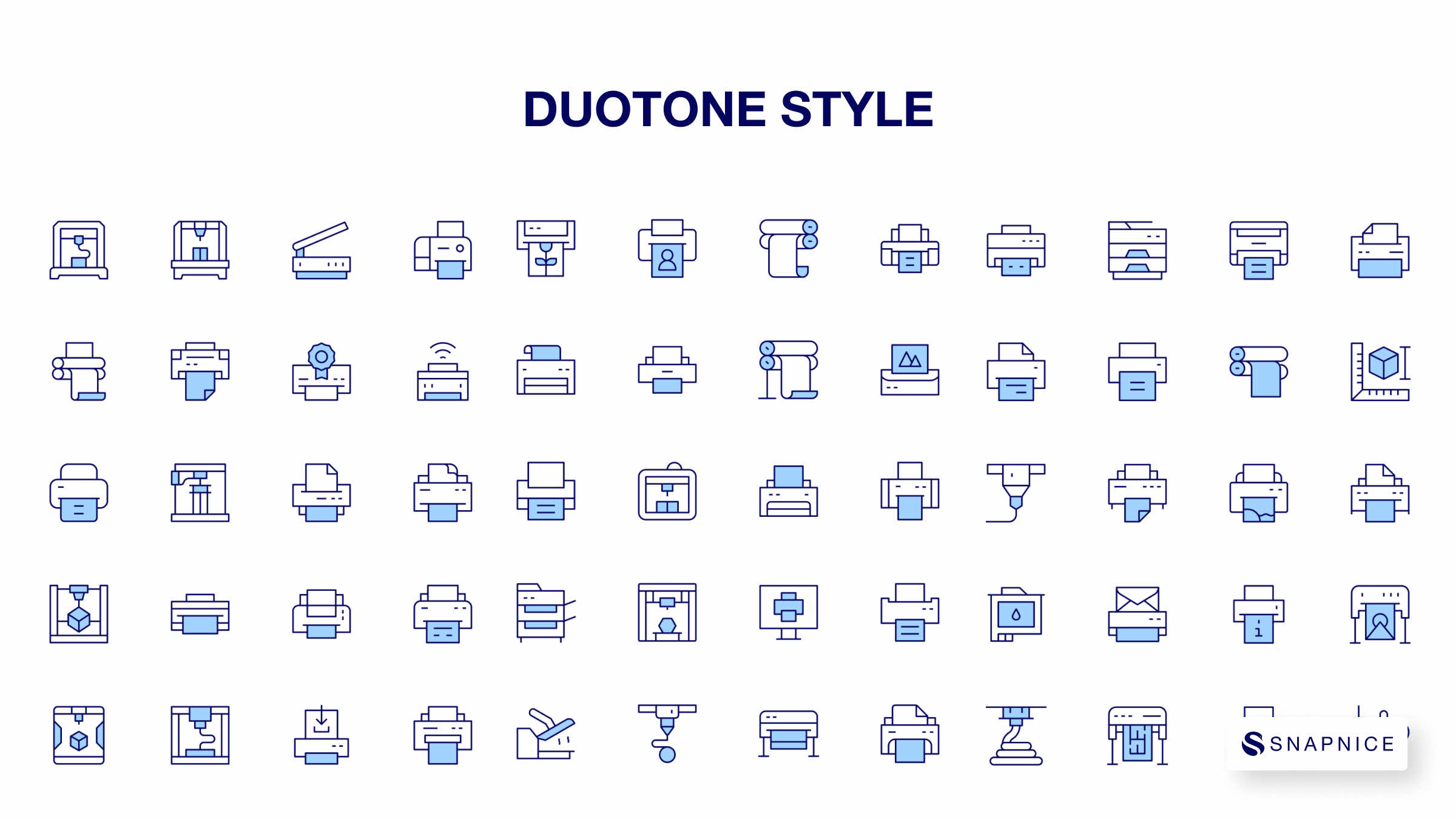 Printer Icon Set P2 7