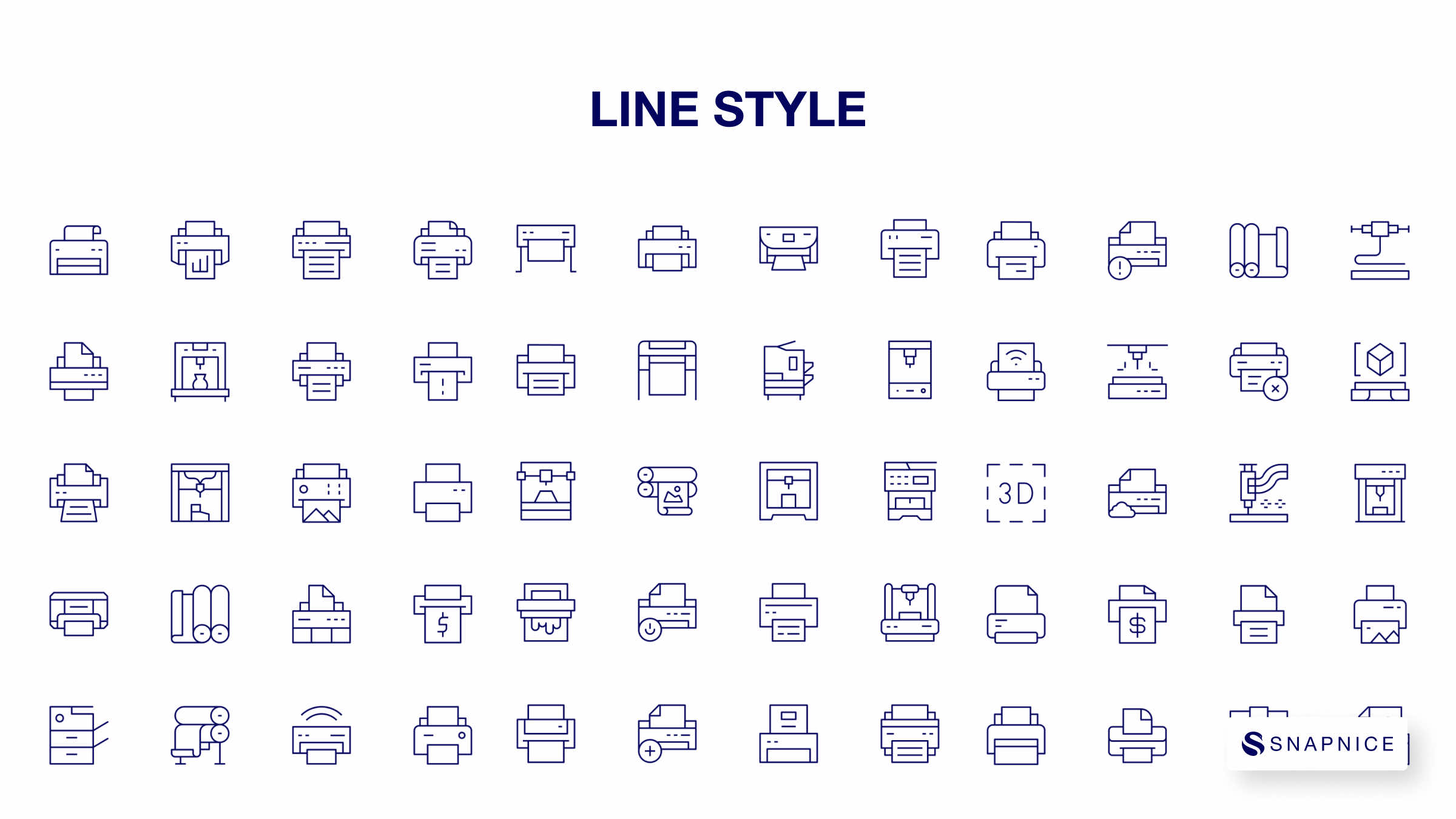 Printer Icon Set Part 4 7