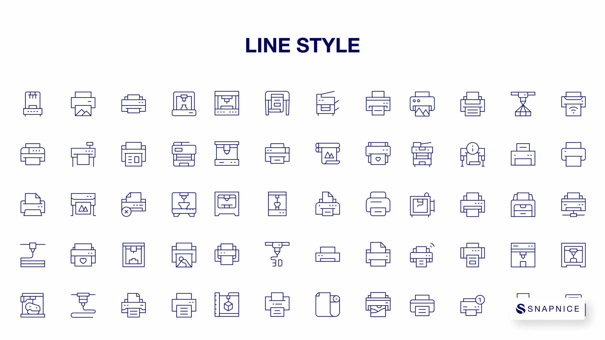 Printer Icon Set Part 5 7