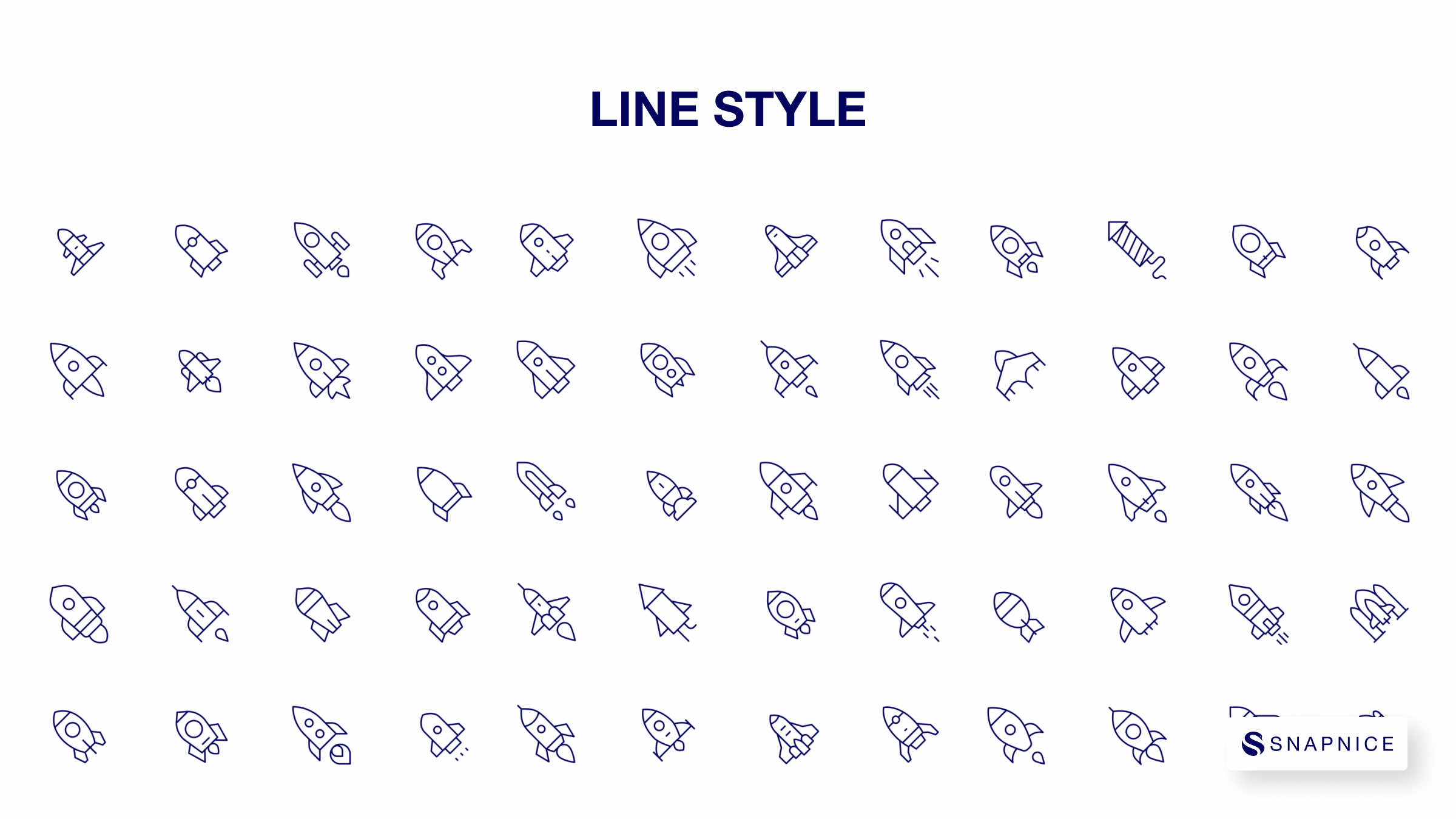 Rocket Icon Set 7