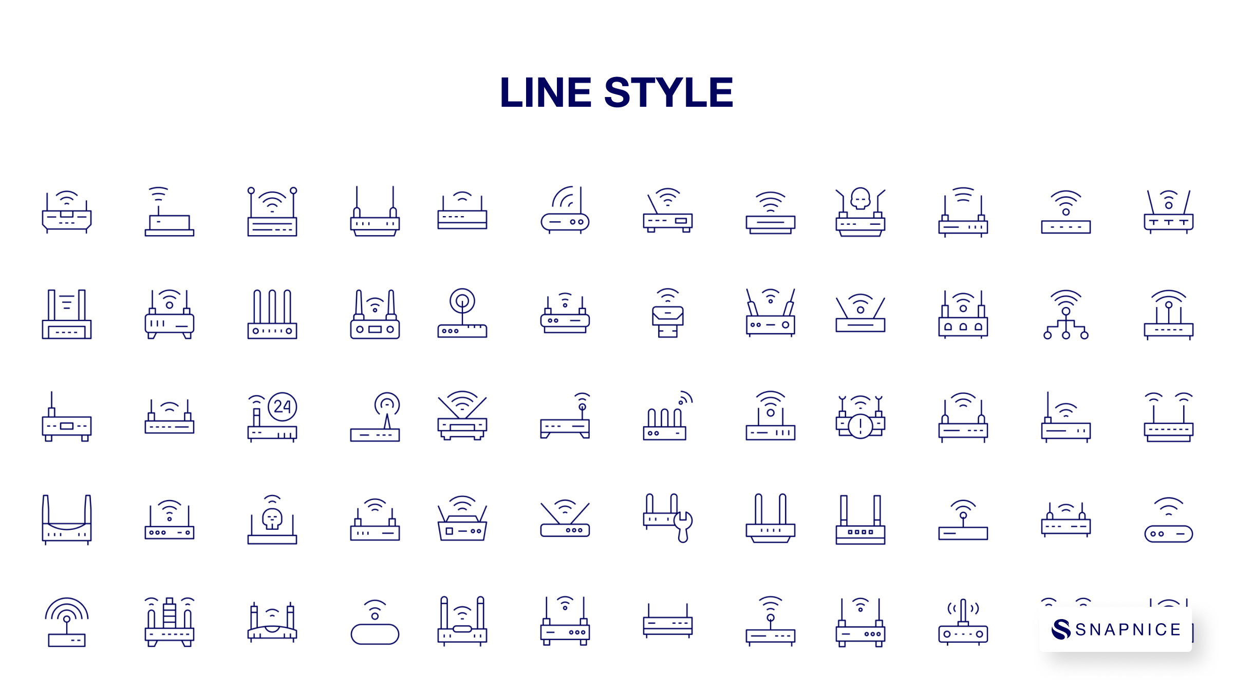 Router Icon Set P1 8