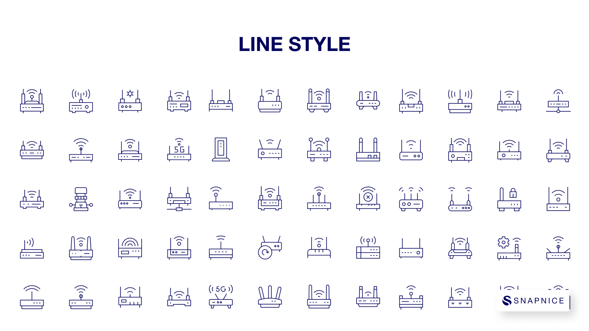 Router Icon Set P2 8