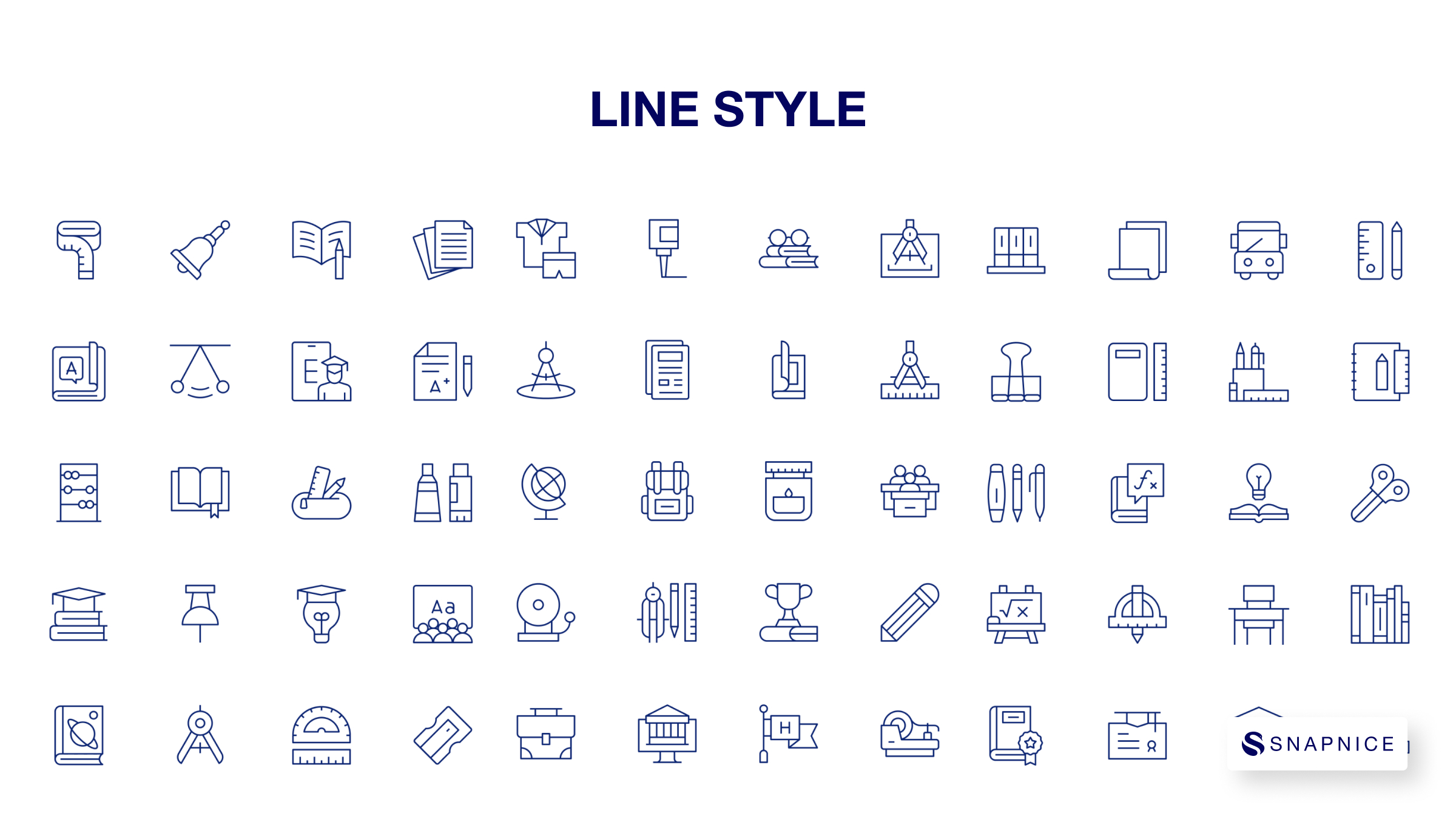 School Icon Set P1 8