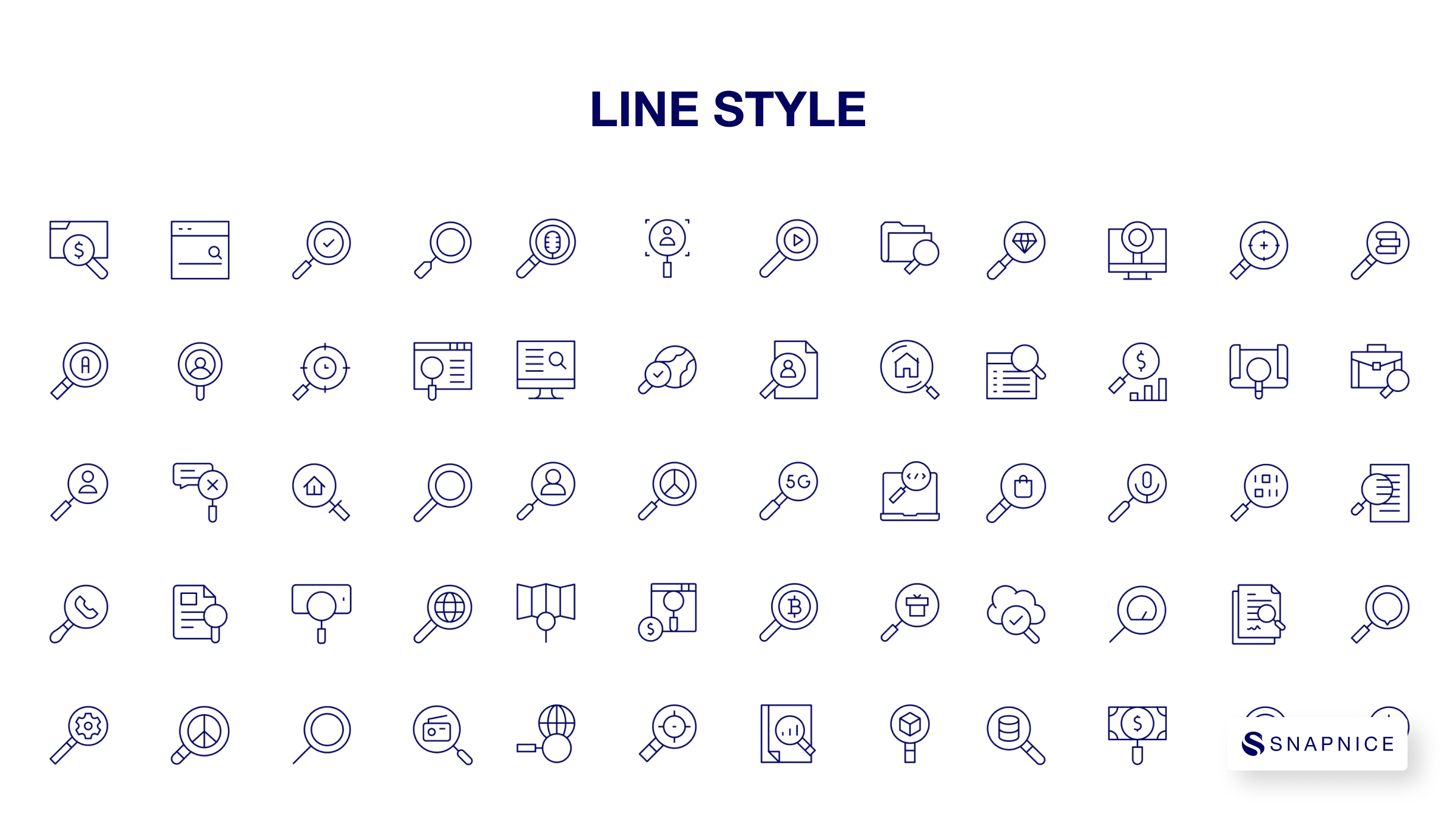 Search Icon Set P1 8