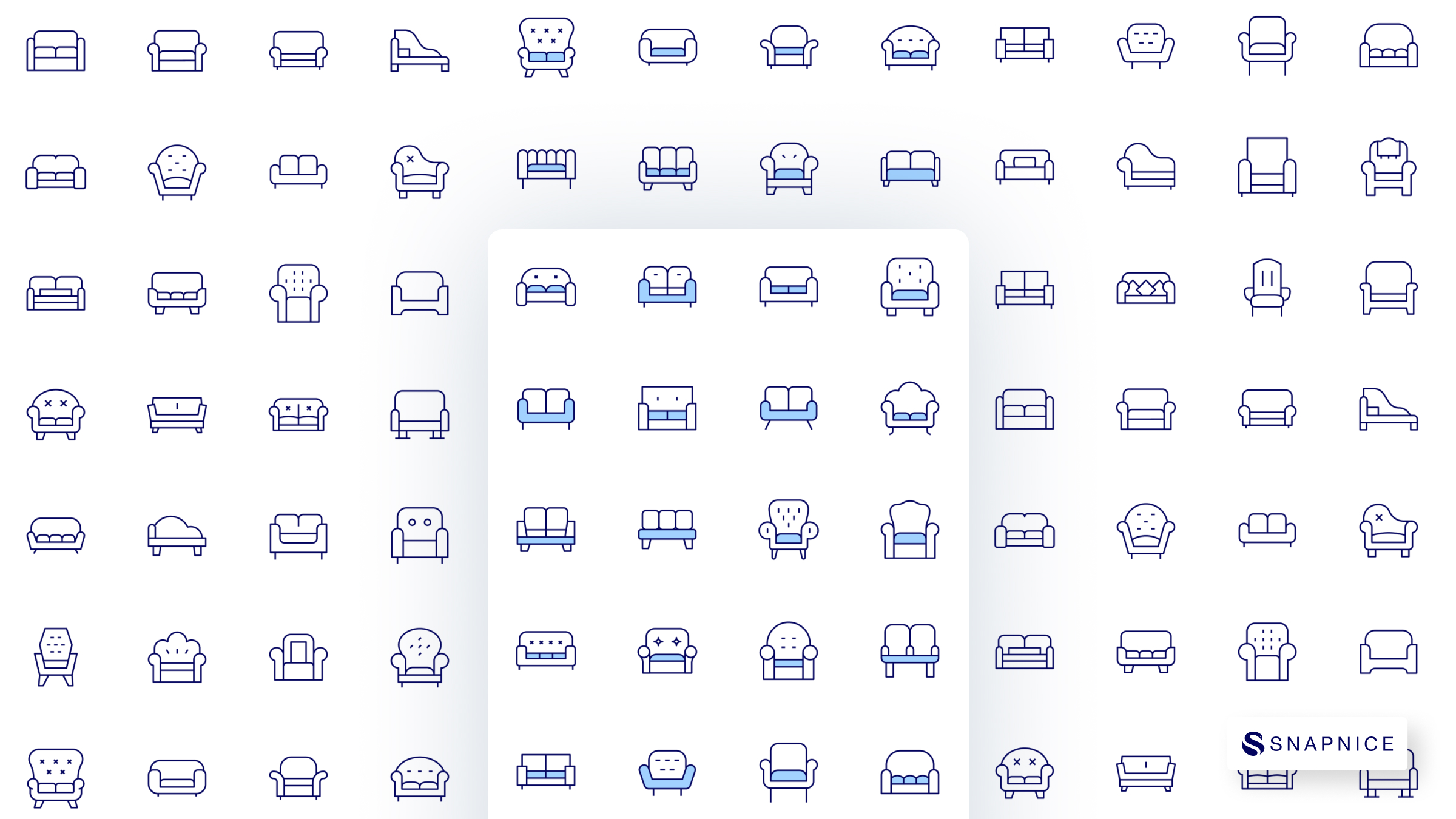 Sofa Icon Set 3
