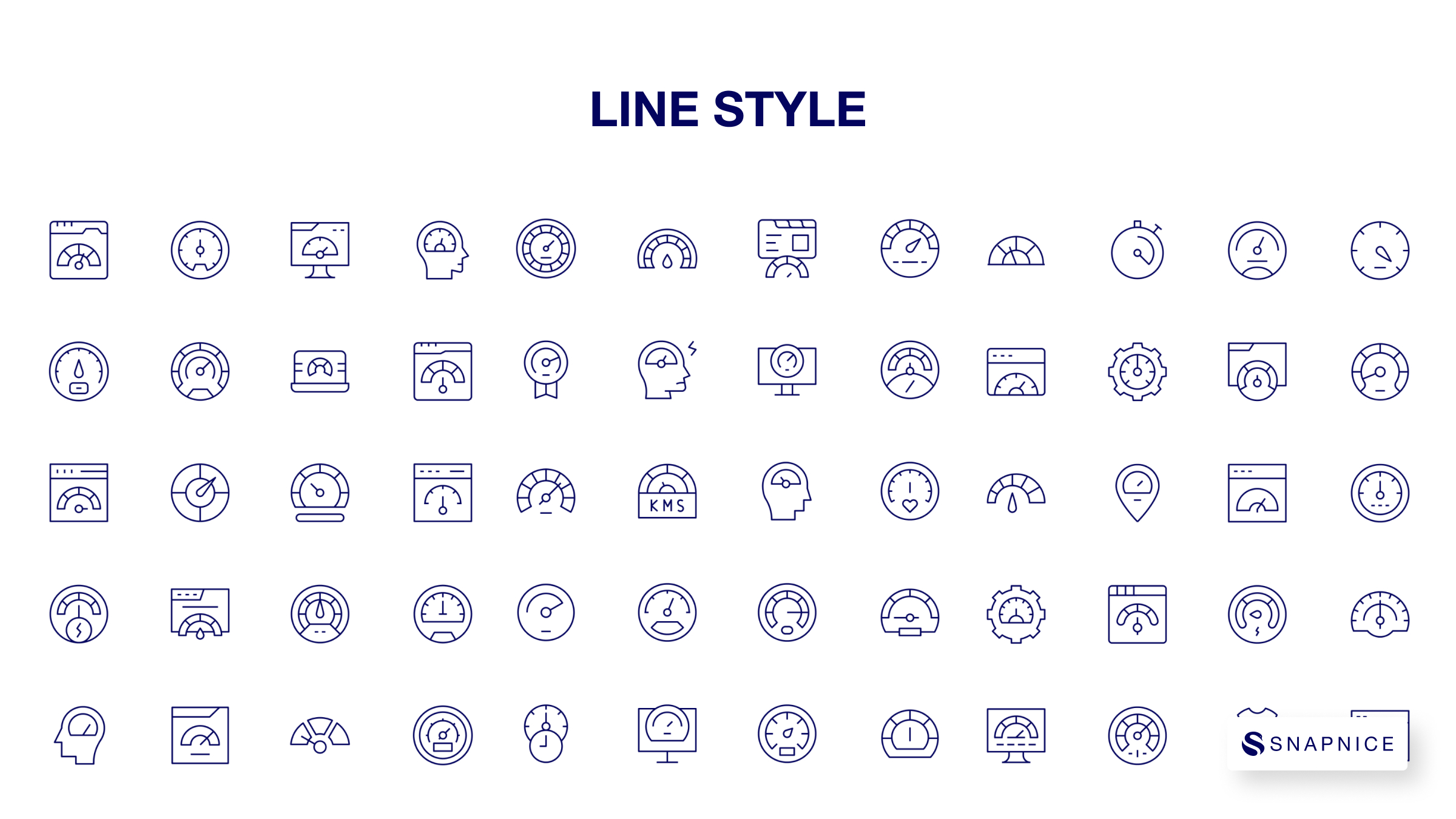 Speedometer Icon Set P2 8