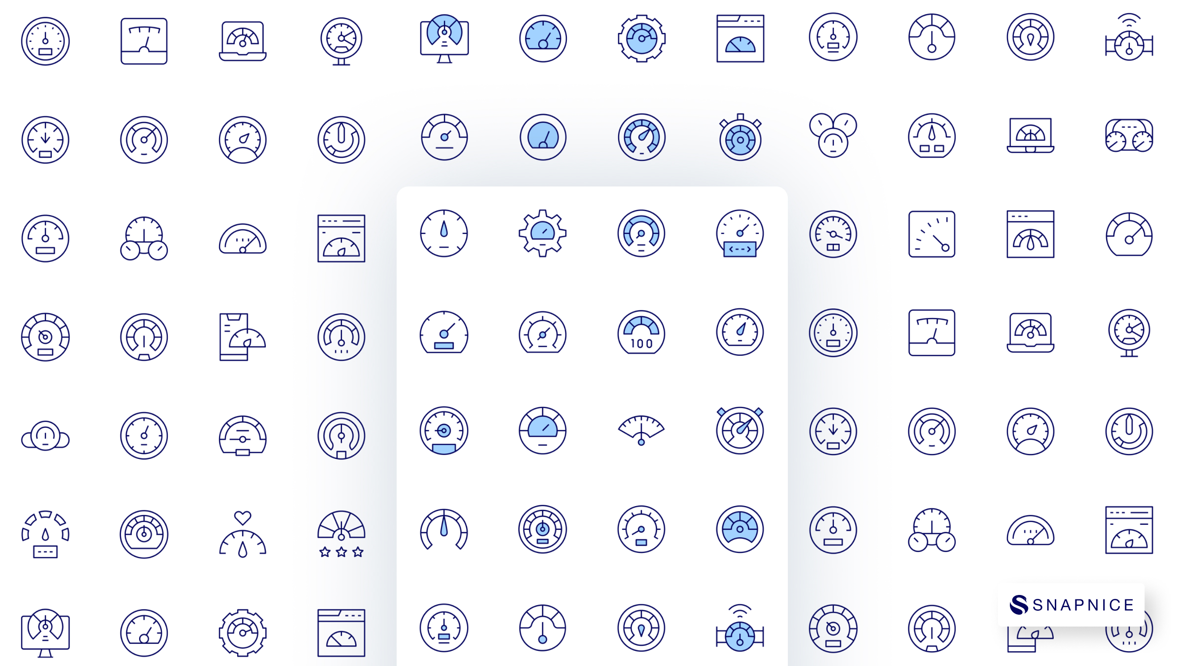 Speedometer Icon Set P4 3