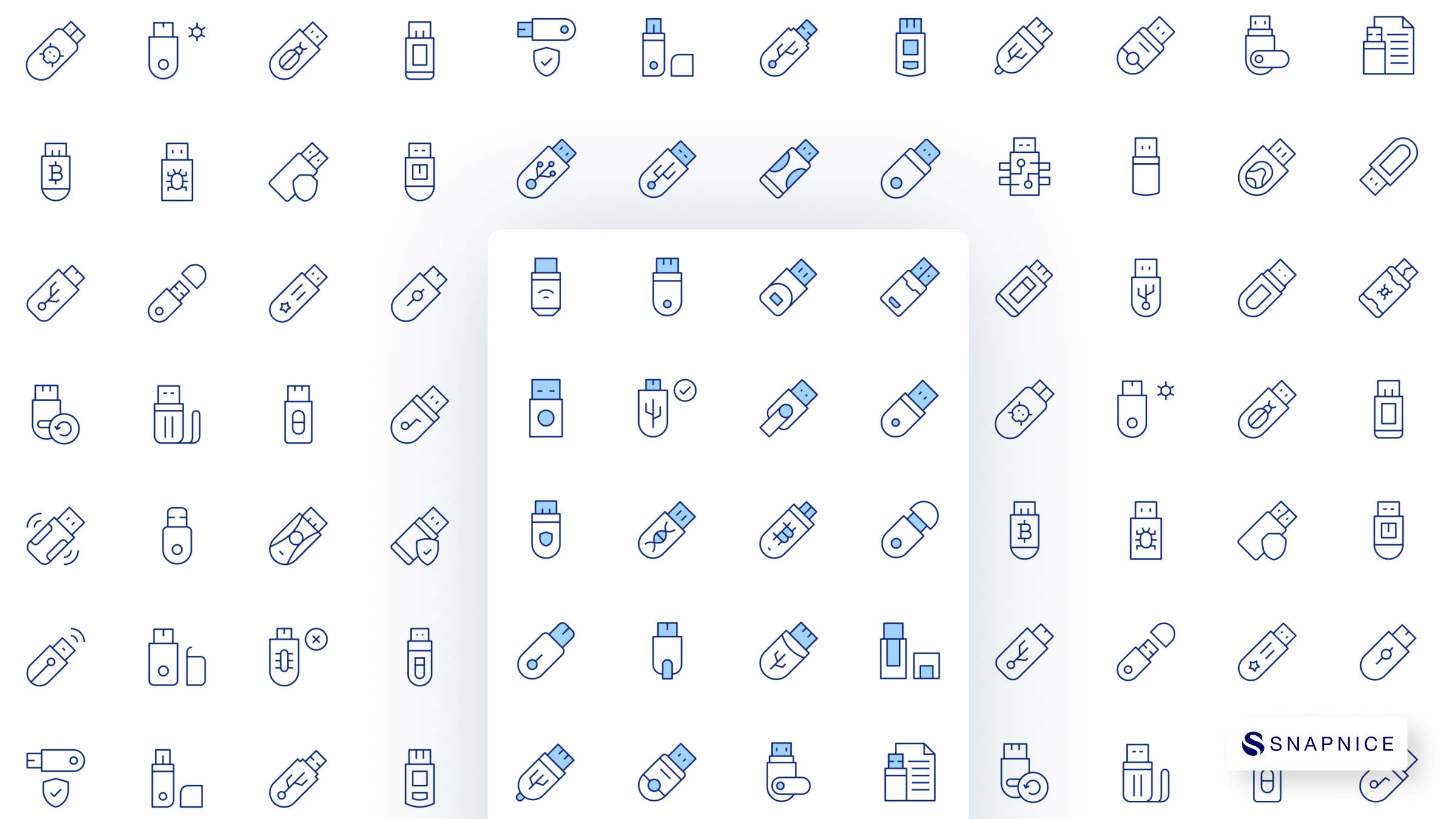 Usb flash drive Icon Set 2