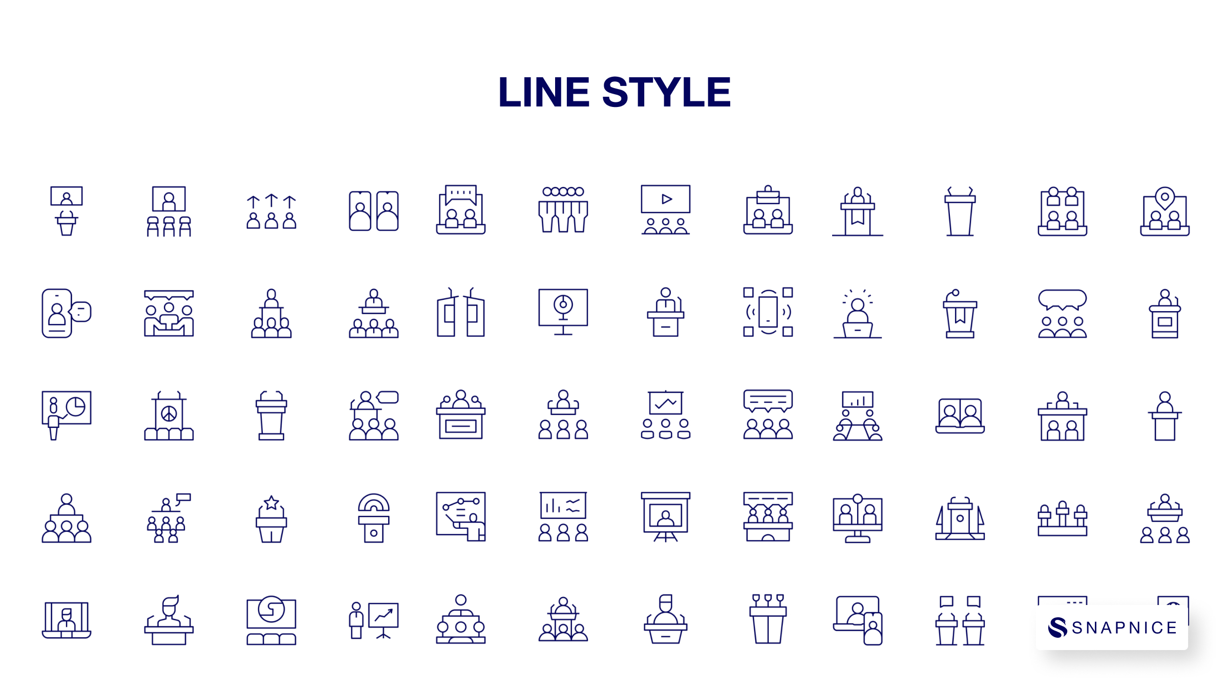 Conference Icon Set P1 8