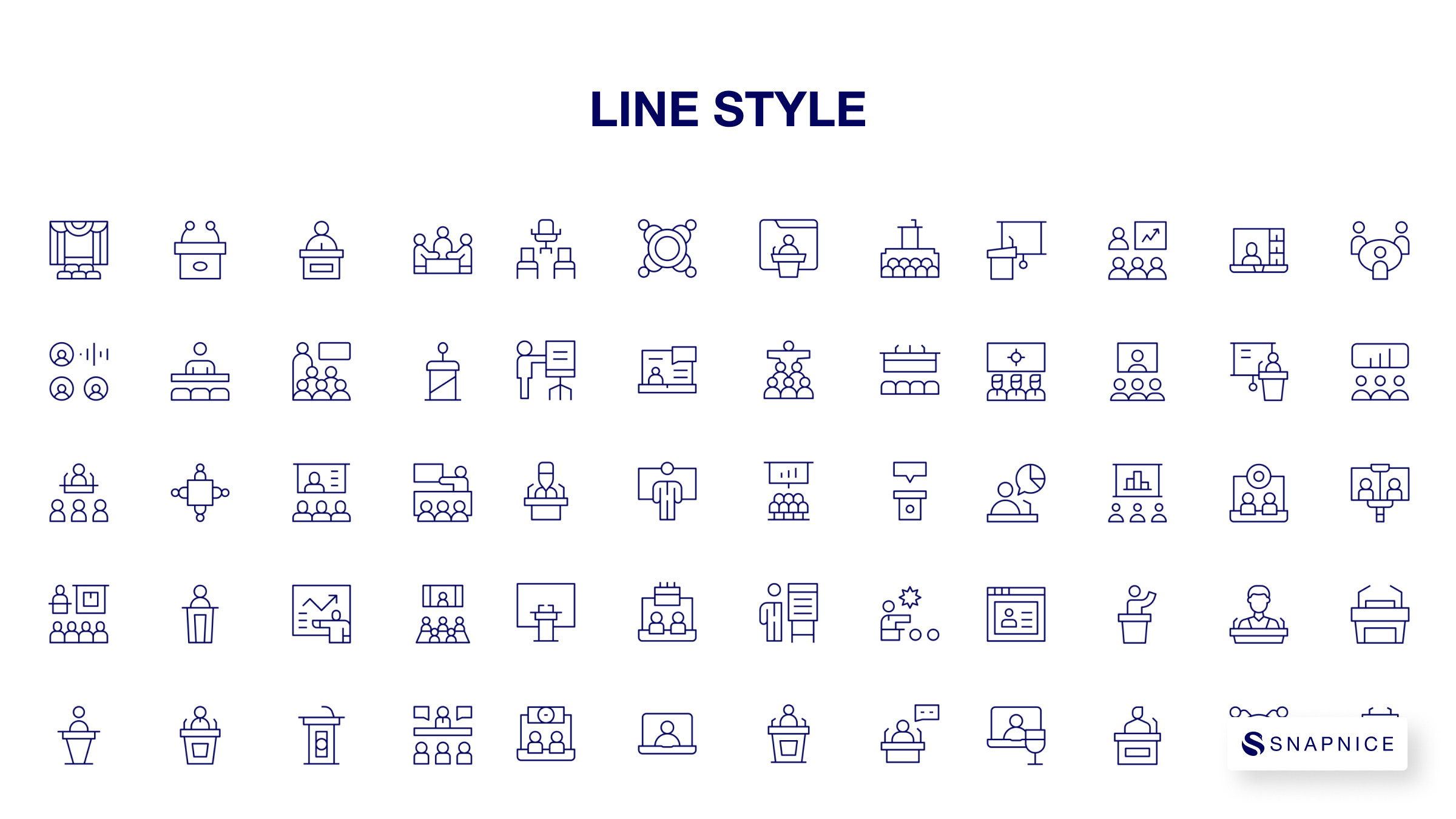 Conference Icon Set P3 8